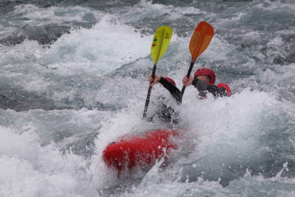 Kayak double sur l'Aude à Belviane